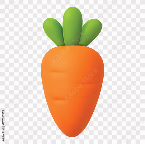 Vegetable Vector Icon | 3D icon set| Carrot
