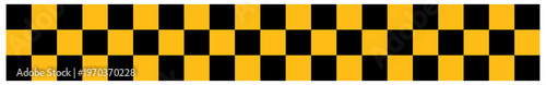 Yellow and black checkered pattern background 