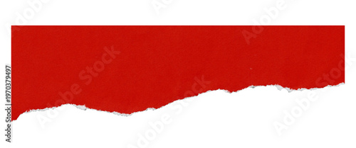 фотографія Torn or ripped red paper isolated on transparent png background,realistic torn r
