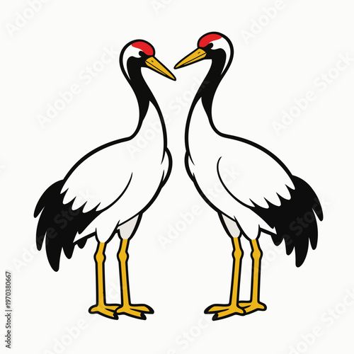 stork vector image