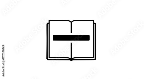 Highlighting important notes black white icon