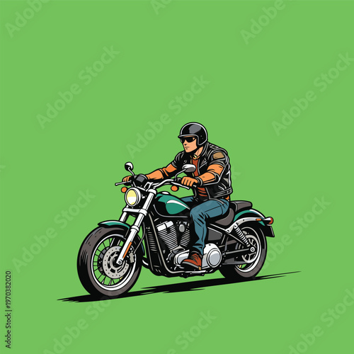 image of a biker riding a motorbike
