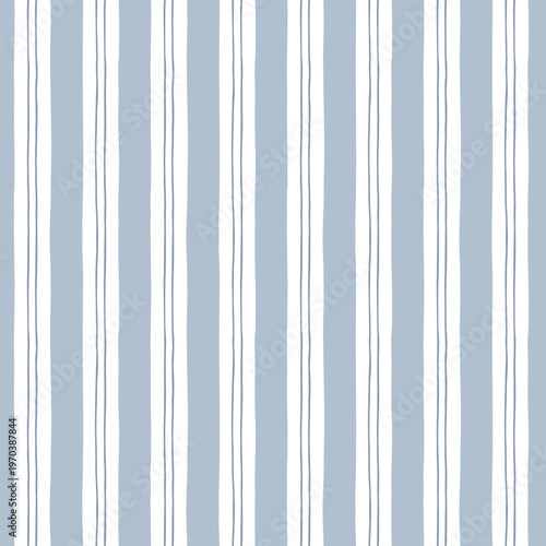 Minimal organic line pattern in vertical layout. Coastal inspired stripe repeat. Hand drawn line. Modern striped seamless pattern for wrapping paper, scrapbook, cover, textile print, nursery wallpaper