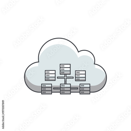 Cloud server network system architecture.