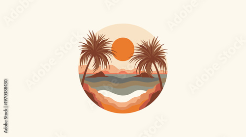 A soft, neutral beige background provides a clean and versatile canvas. Ideal for displaying products, text overlays, or creating minimalist designs i