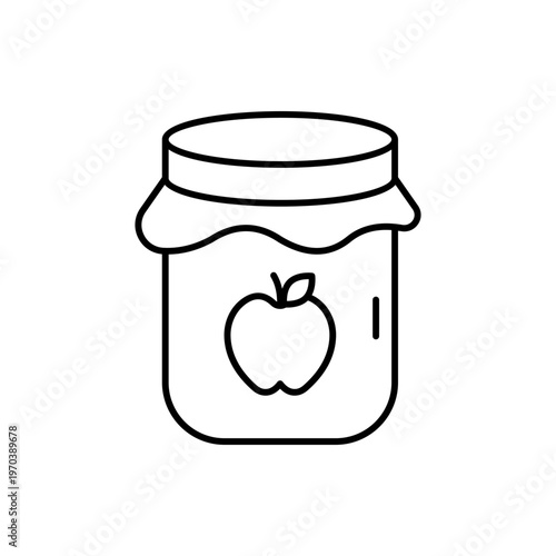 Apple Jam vector icon
