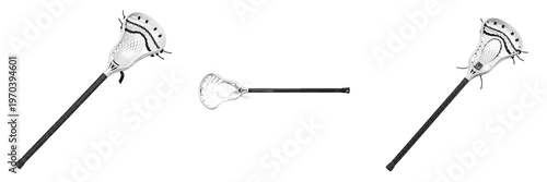 Foto set and collection professional lacrosse sticks and nets sports equipment for fi