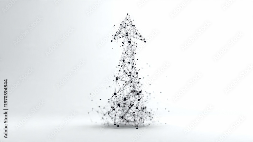 Obraz premium Abstract Upward Arrow