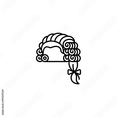 Vintage hair curls with bow accessory.