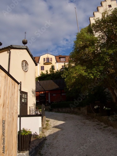 View over the roofs of the northern part of Visby, the famous old town on the island Gotland.