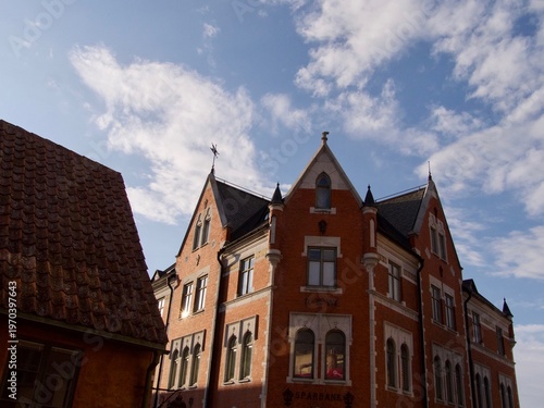View over the roofs of the northern part of Visby, the famous old town on the island Gotland.