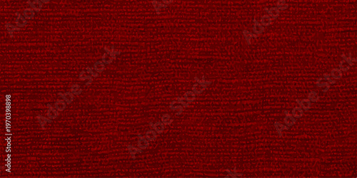 Foto Deep burgundy red fabric texture with subtle horizontal weave pattern, professio