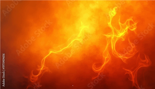 Fiery Abstract Explosion, Dynamic Energy and Intense Heat, orange and yellow glow swirling across the frame. Capturing the essence of pure power.