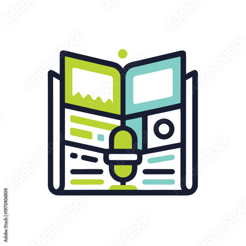Open Book With Microphone