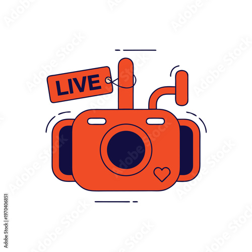 Camera Live Stream Icon