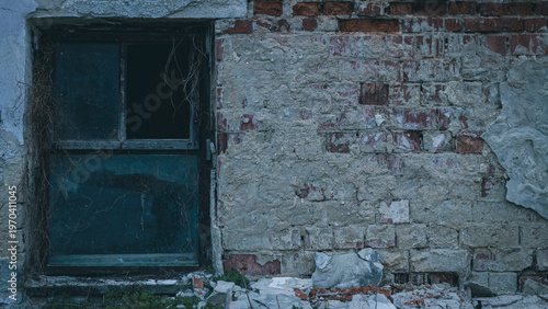 Photos Collapsed wall calmly facing the time flow