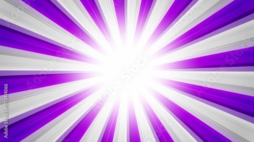 Glossy Purple Light Rays Abstract Background Shiny Glow Motion Graphic Loop 4K
