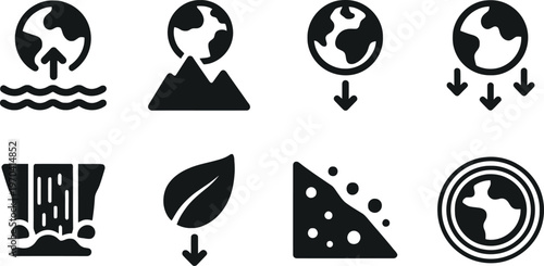 Water cycle and environmental elements a pictorial representation of natural processes