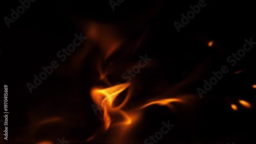 Burning Matchstick Falling on Oil Soaked Grunge Floor Slow Motion Fire Ignition Concept 4K