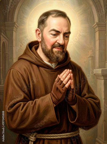 São Padre Pio de Pietrelcina - Saint Padre Pio of Pietrelcina Statue Catholic Religious Art