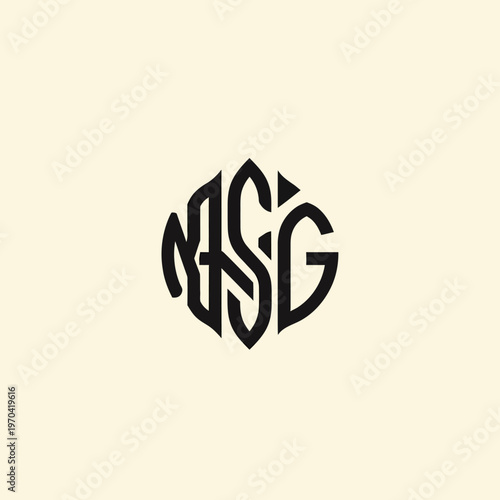 Monogram Logo Design Featuring Intertwined Letters MSG.