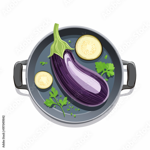 Auberginen Pfanne