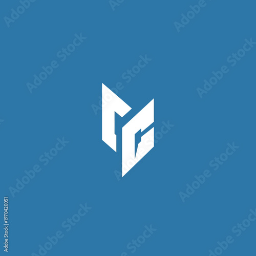 Modern Abstract Geometric Logo Design MC.