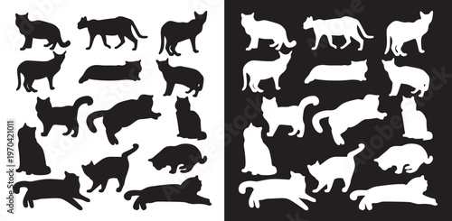 Wild Animals Silhouette Vector Collection Set