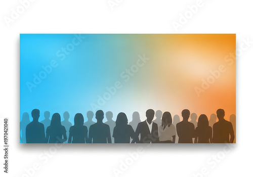 A diverse group of people standing together in unity and solidarity