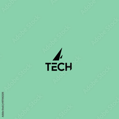 Modern Tech Logo with Abstract Symbol and Text. Free Download Modern Tech Logo with Abstract Symbol and Text. - GFXLoad