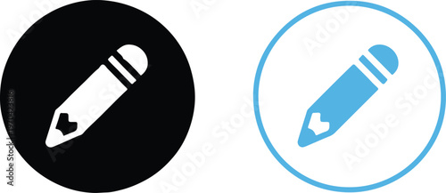 pencil ui symbol sketch draw compose note annotation icon set