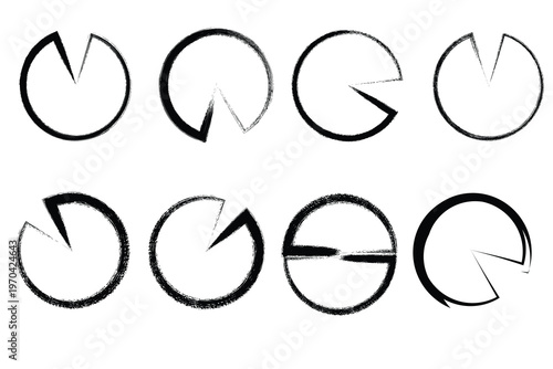 Black and white horseshoe prints a collection of equine footwear impressions