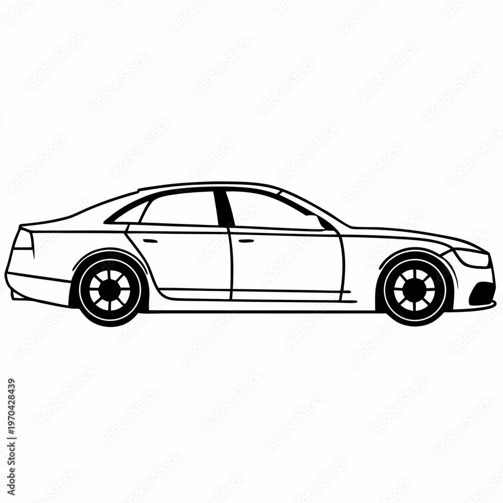 Obraz premium black sports car
