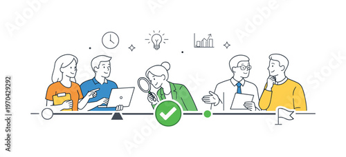 A clear progress monitoring scenario where professionals track ongoing activities and quickly assess current status in a shared workflow, using a