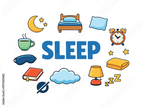 Sleep routine and recovery concept focused on improving rest quality, maintaining healthy night habits and restoring energy for better daily