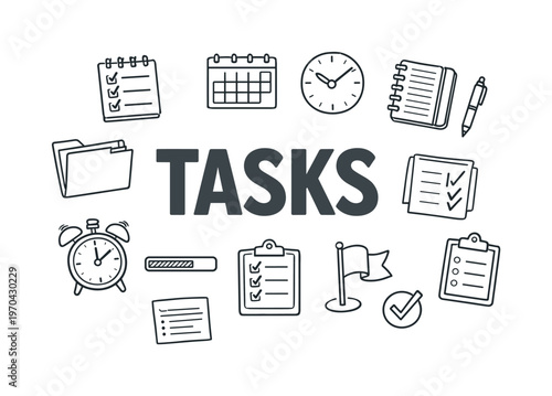 Daily task prioritization and to-do list management concept focused on organizing responsibilities, tracking progress and completing work efficiently