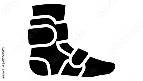 Ankle support brace icon
