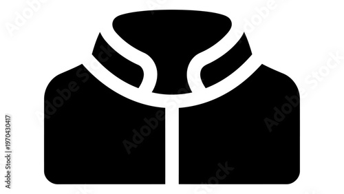 Band collar shirt icon representing a modern collarless shirt style
