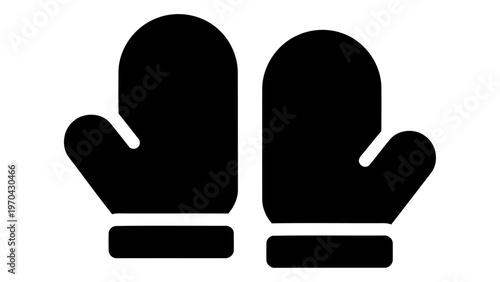 Kids gloves wool icon