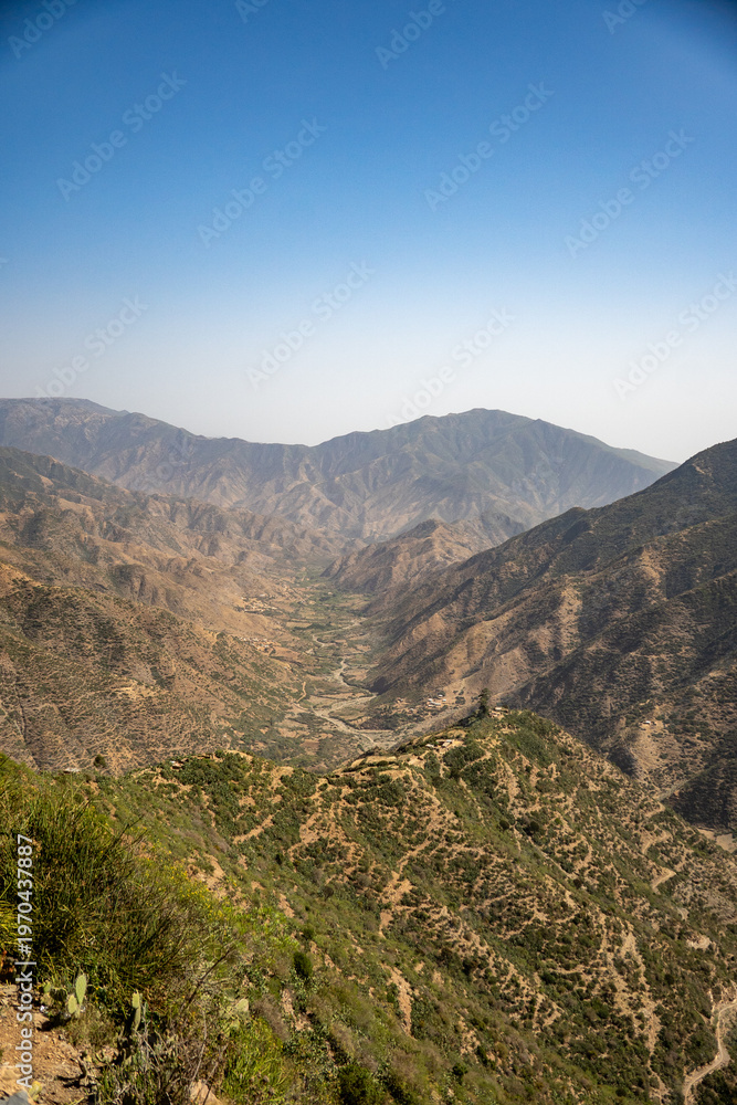 Obraz premium Gorge between two mountains outside of Asmara, Eritrea