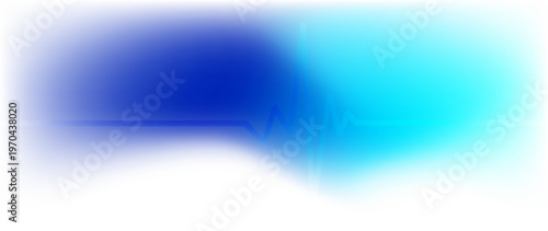 Blue teal gradient medical background with glowing wave shape and heartbeat pulse line. Minimal soft blur texture. Professional healthcare backdrop for clinics, digital health, insurance and UI design