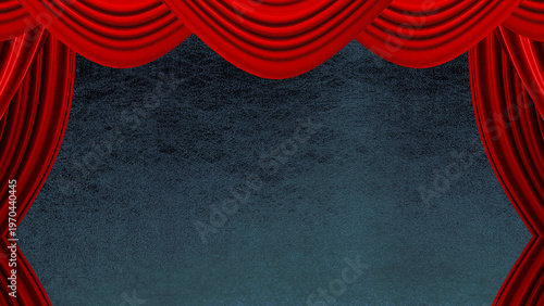 赤い幕のステージ