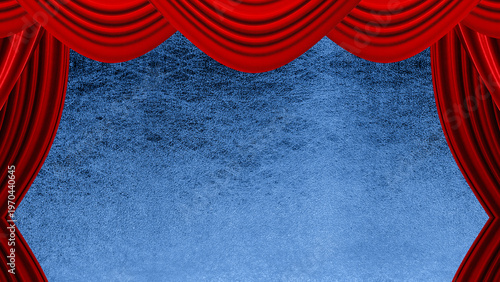 赤い幕のステージ