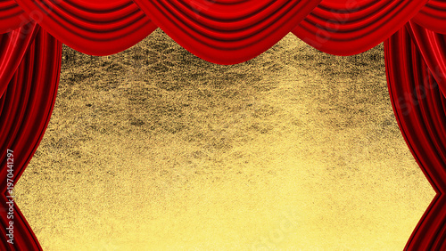 赤い幕のステージ