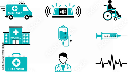 Medical Healthcare Emergency Ambulance Hospital Equipment and Supplies.