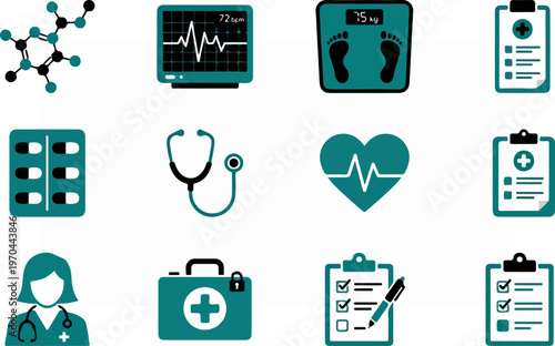 Medical Icons - A Comprehensive Collection for Healthcare Professionals and Patients.