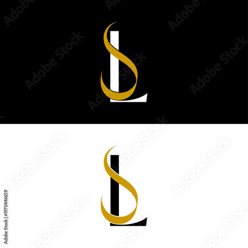 L and Laam Monogram Logo Vector Luxury Alphabet Branding Design