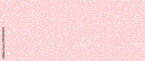 Tiny flower seamless pattern background. Cute pink hand drawn ditzy floral repeated wallpaper. Vector romantic ditsy blossom motif for textile print, fabric swatch, dress pattern, wrapping paper