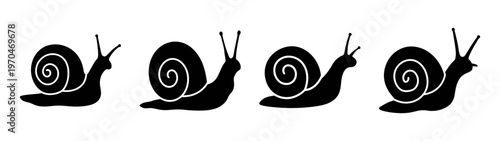 Black snail illustration vector art graphic design snail drawing snail silhouette snail image snail art
