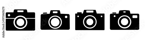Download black and white camera vector icons set perfect for photography graphic design projects online free